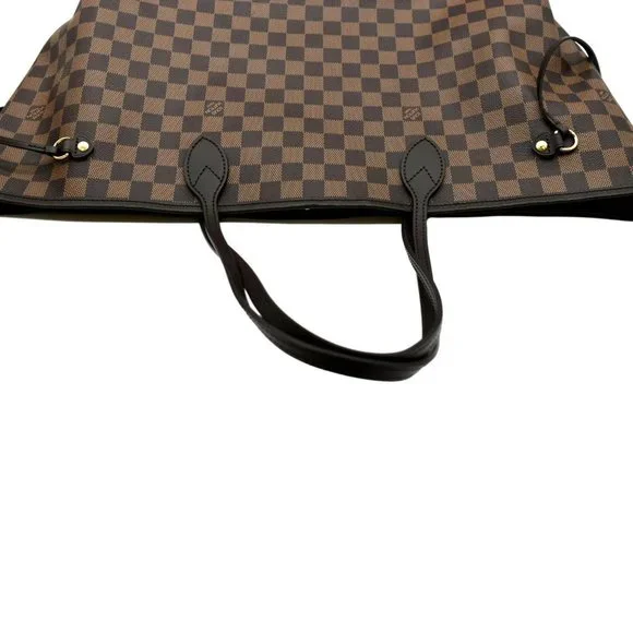 LOUIS VUITTON  Neverfull GM Damier Ebene Tote Shoulder Bag Brown - Picture 4 of 11